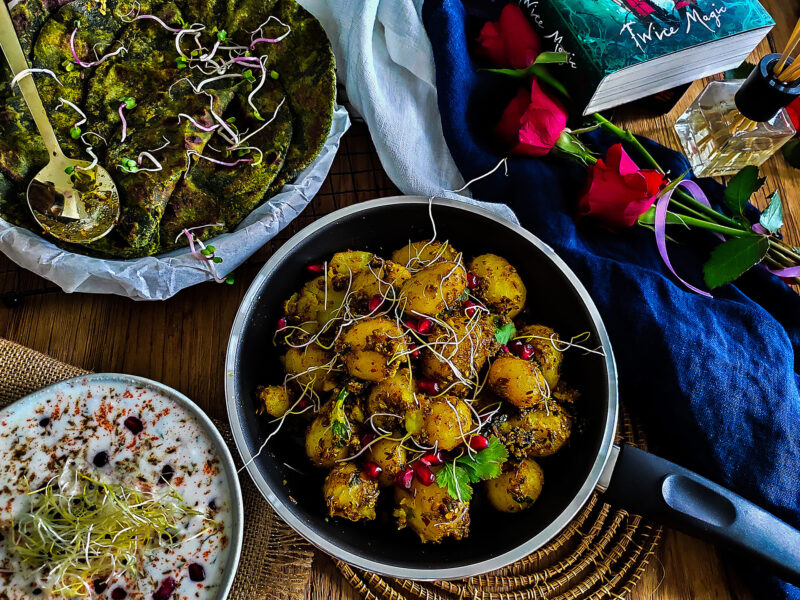 Jeera Masala Aloo (Cumin Spice Dry Potato Curry)