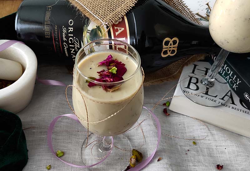 Baileys Thandai (spiced milk with Baileys)
