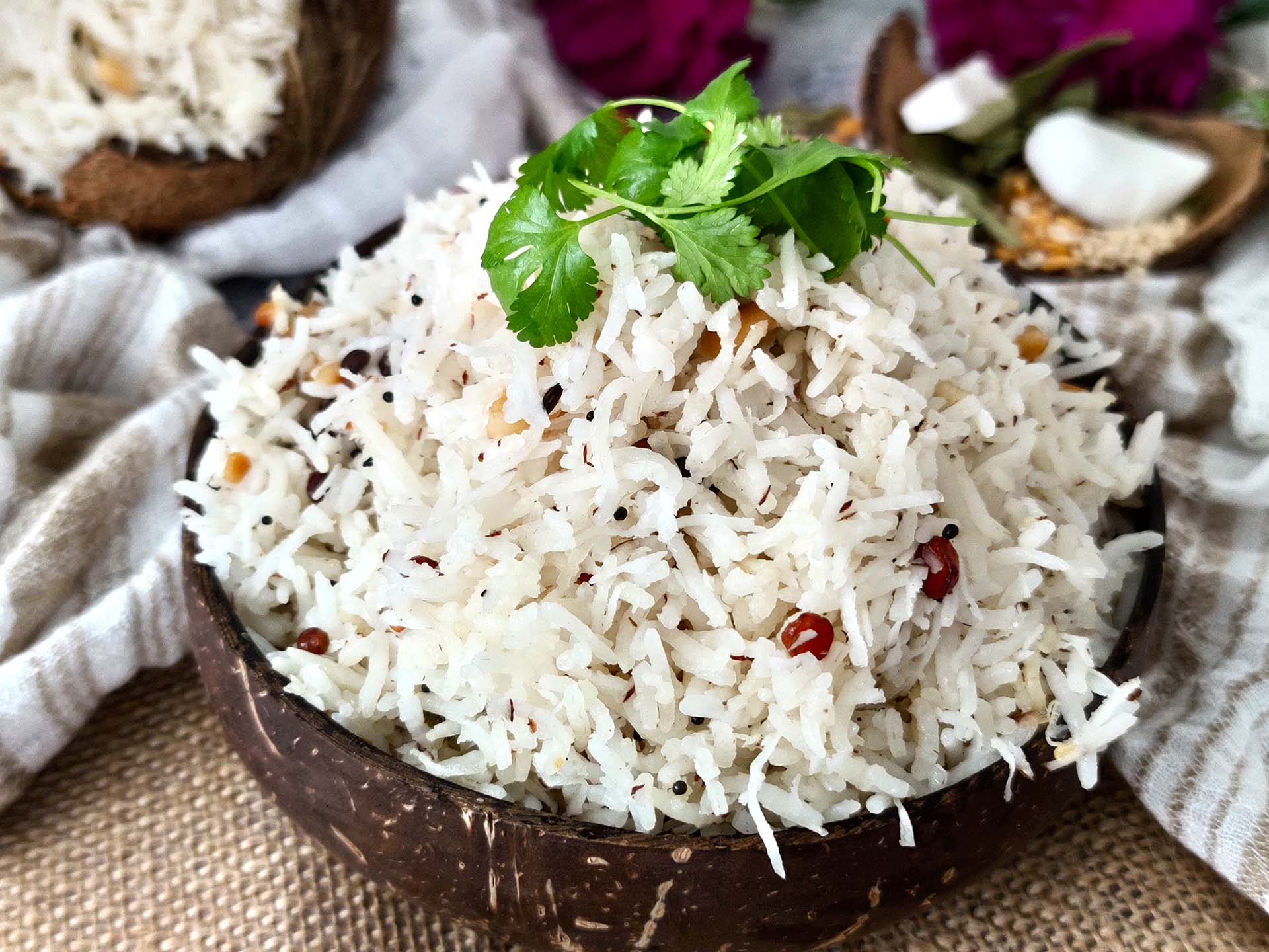 Coconut Rice (Thengai Sadam)