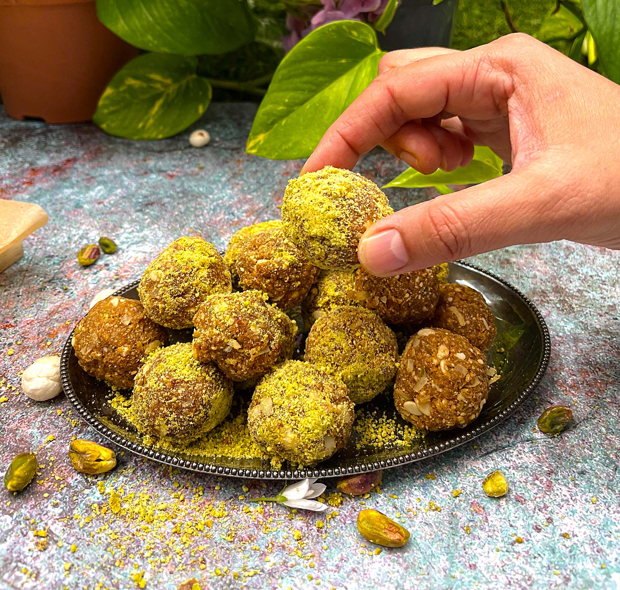 Vegan Spiced Dry Fruit Laddoo/Balls