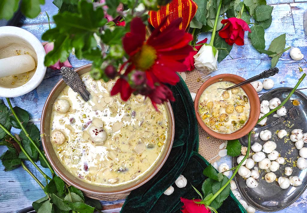 Makhana kheer (Foxnut Pudding)