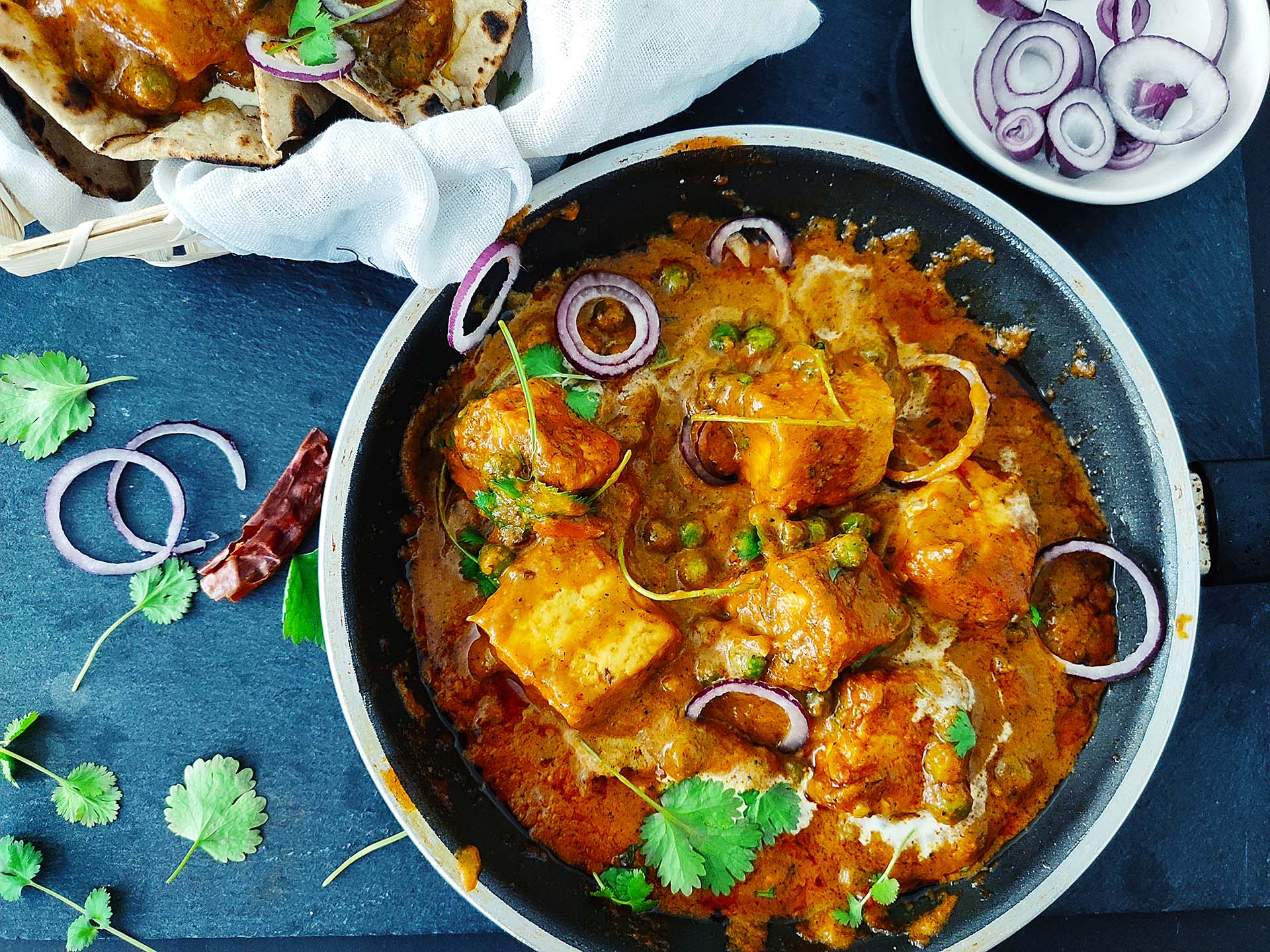 Matar Paneer (Dhaba style)