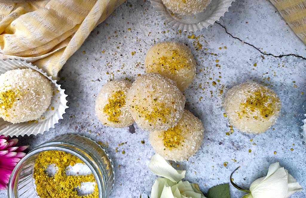 Vegan Coconut Ladoo