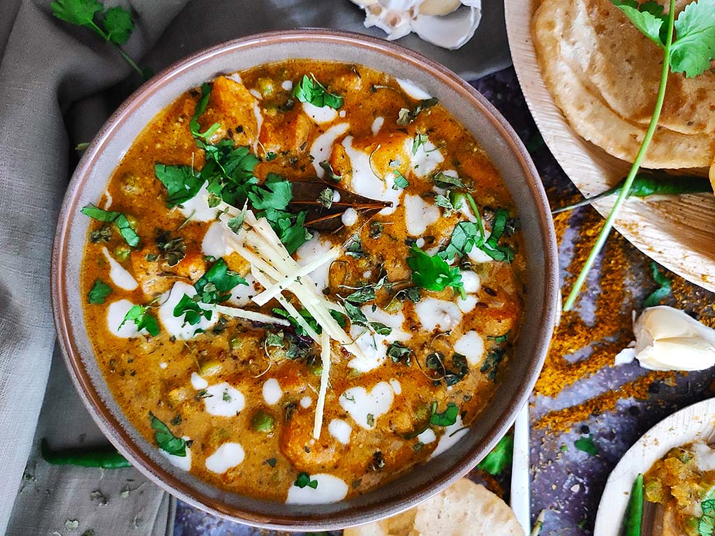 Vegan Rajwadi Mix Vegetable Curry