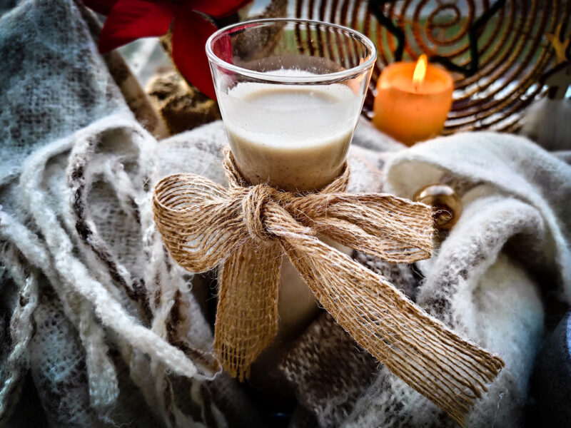 Vegan Boozy Eggnog