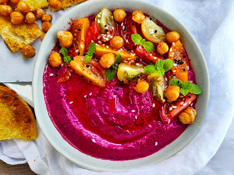 Stunning Beet Hummus
