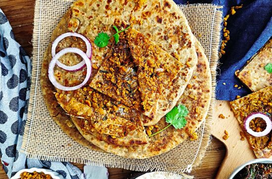 Soya keema paratha