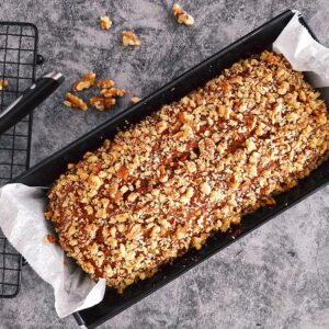 Vegan Spiced Walnut Banana Bread With Jaggery