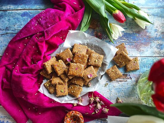 Til Mungfali Gajak (Sesame Peanut Brittle With Jaggery)