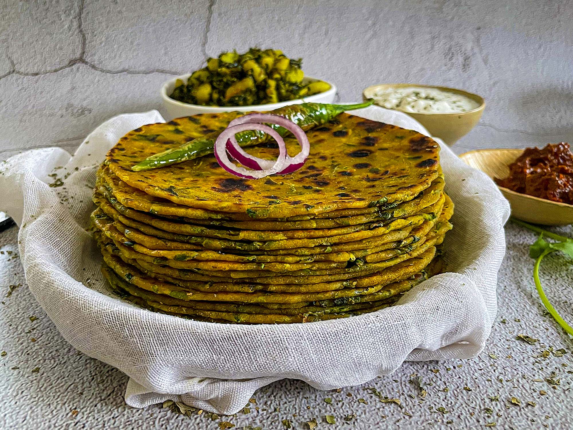 Methi Bajra Dhebra